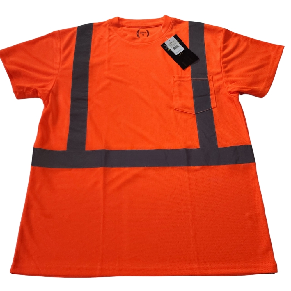 North 15 High Visibility Safety Reflective Shirt Sz XL NWT